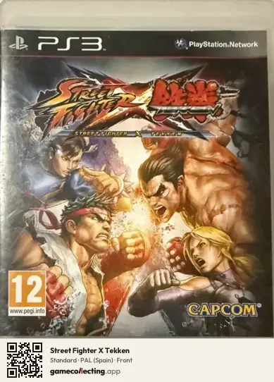 Street Fighter X Tekken PlayStation 3, Spain box front