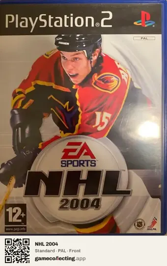 NHL 2004 PlayStation 2, PAL box front