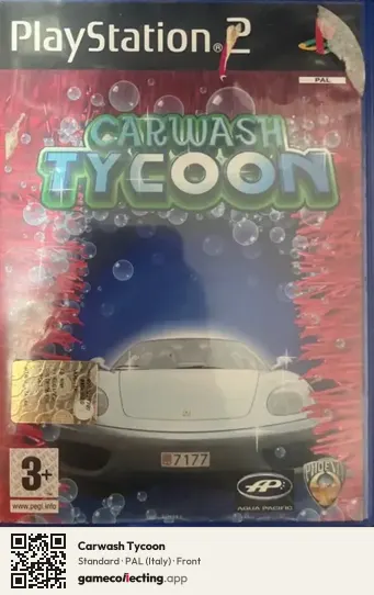 Carwash Tycoon PlayStation 2, Italy box front