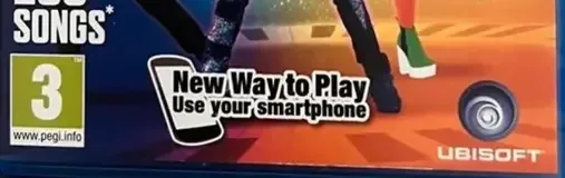 Just Dance 2017, the PEGI square on its front