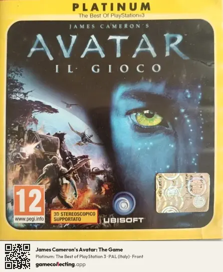 James Cameron's Avatar: The Game PlayStation 3, Italy box front