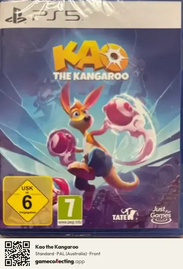 Kao the Kangaroo PlayStation 5, Australia box front
