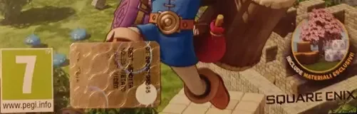 Dragon Quest Builders, the PEGI square on its front