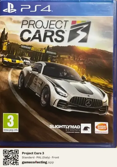 Project Cars 3 PlayStation 4, Italy box front