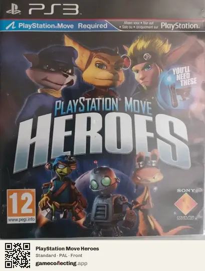 PlayStation Move Heroes PlayStation 3, PAL box front