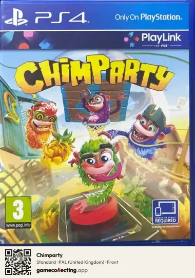 Chimparty PlayStation 4, United Kingdom box front