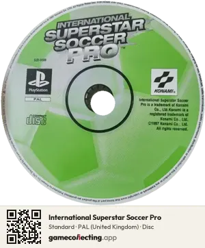 International Superstar Soccer Pro PlayStation, PAL disc