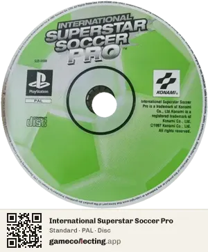 International Superstar Soccer Pro PlayStation, PAL disc