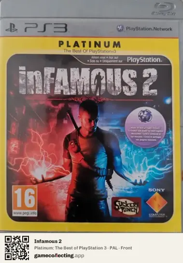 Infamous 2 PlayStation 3, PAL box front