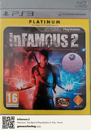 Infamous 2 PlayStation 3, PAL box front