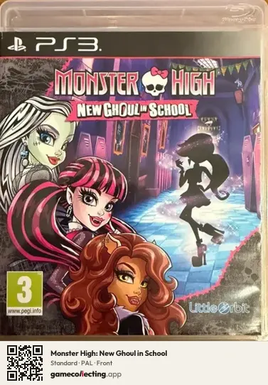 Monster High: New Ghoul in School PlayStation 3, PAL box front