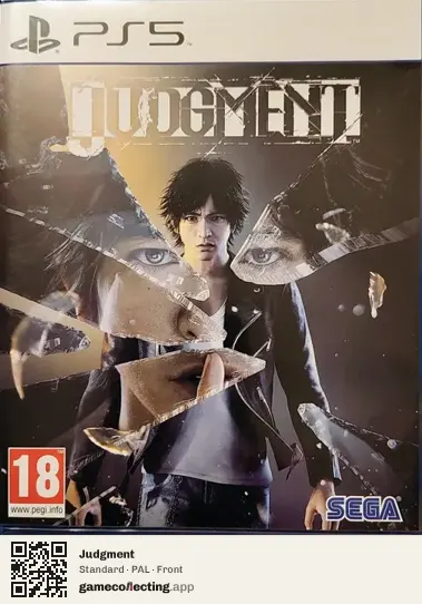 Judgment PlayStation 5, PAL box front