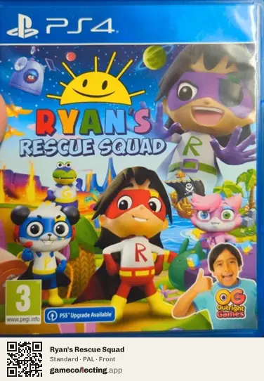 Ryan's Rescue Squad PlayStation 4, PAL box front