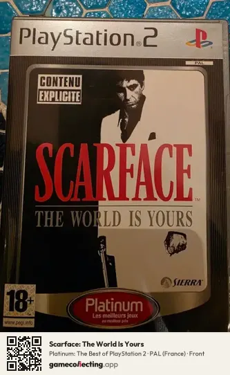 Scarface: The World Is Yours PlayStation 2, France box front