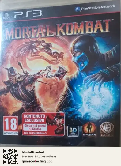 Mortal Kombat PlayStation 3, Italy box front
