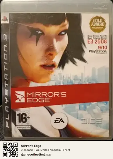 Mirror's Edge PlayStation 3, United Kingdom box front