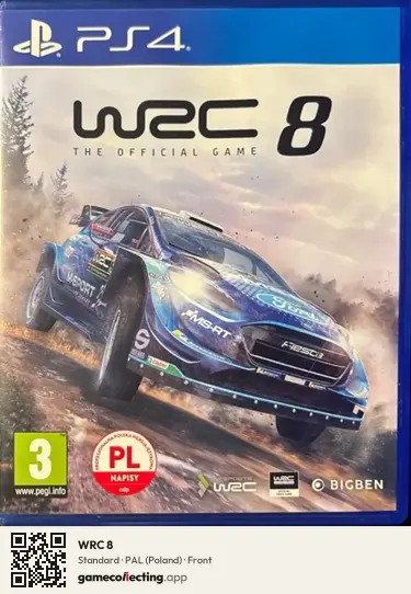 WRC 8 PlayStation 4, Poland box front