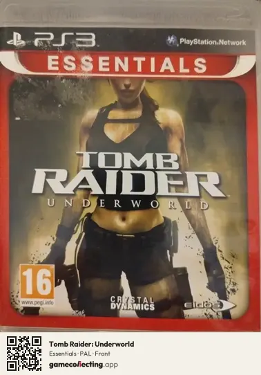 Tomb Raider: Underworld PlayStation 3, PAL box front