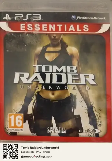 Tomb Raider: Underworld PlayStation 3, PAL box front