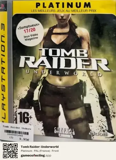 Tomb Raider: Underworld PlayStation 3, France box front
