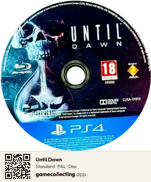 Until Dawn PlayStation 4, PAL disc