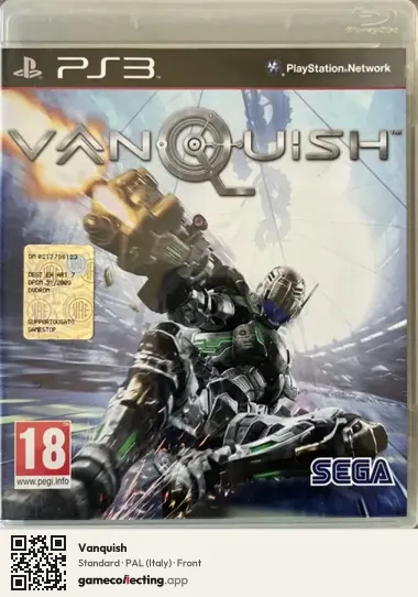 Vanquish PlayStation 3, Italy box front