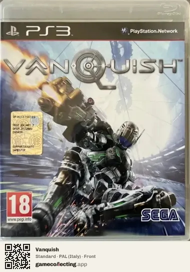 Vanquish PlayStation 3, Italy box front