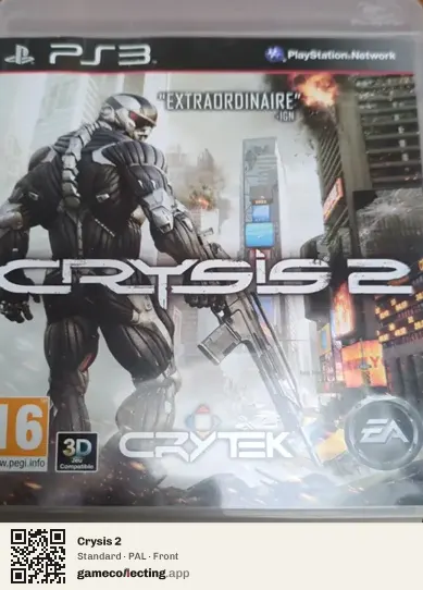 Crysis 2 PlayStation 3, PAL box front