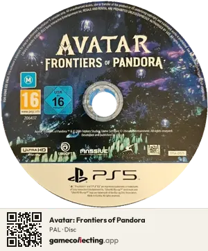 Avatar: Frontiers of Pandora PlayStation 5, PAL disc