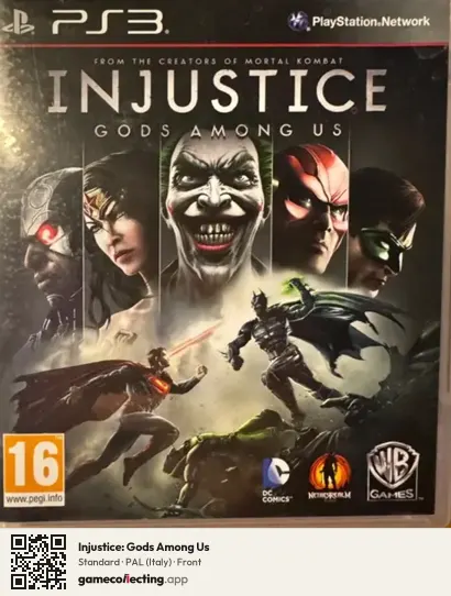 Injustice: Gods Among Us PlayStation 3, Italy box front