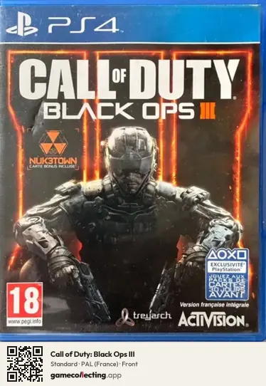 Call of Duty: Black Ops III PlayStation 4, France box front