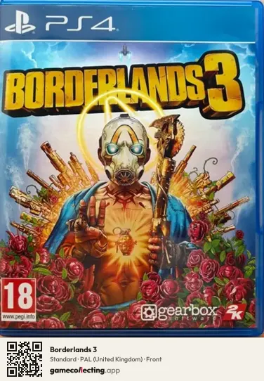 Borderlands 3 PlayStation 4, United Kingdom box front