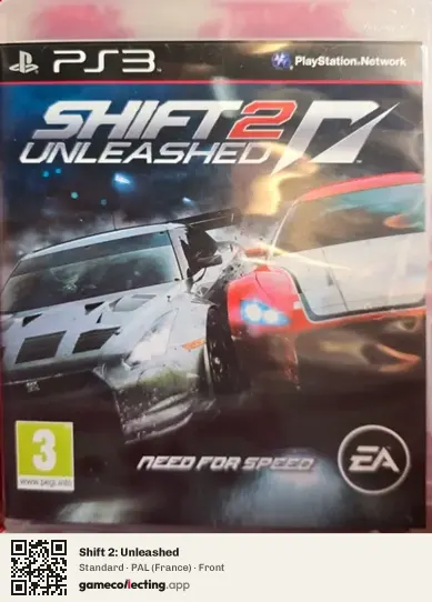 Shift 2: Unleashed PlayStation 3, France box front