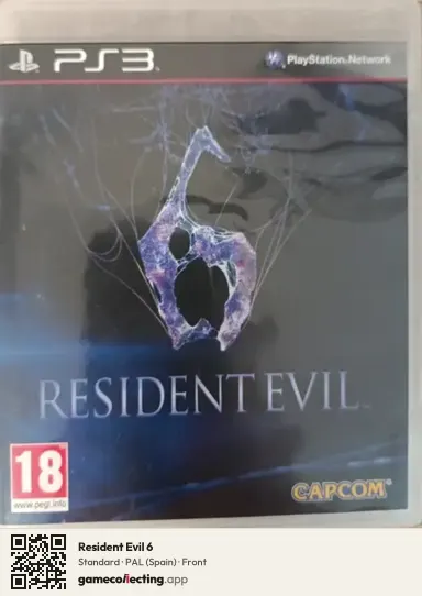 Resident Evil 6 PlayStation 3, Spain box front