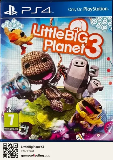 LittleBigPlanet 3 PlayStation 4, PAL box front