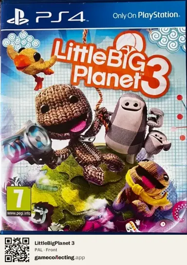 LittleBigPlanet 3 PlayStation 4, PAL box front