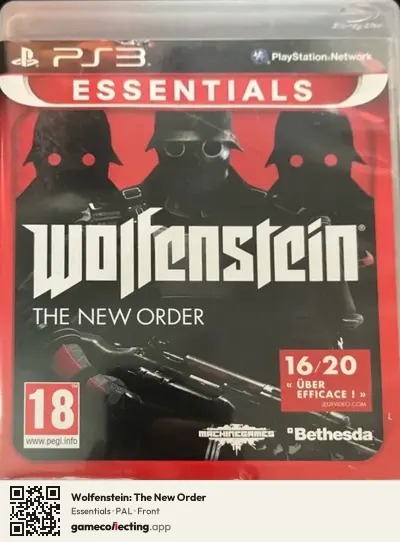 Wolfenstein: The New Order PlayStation 3, PAL box front