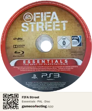 FIFA Street PlayStation 3, PAL disc