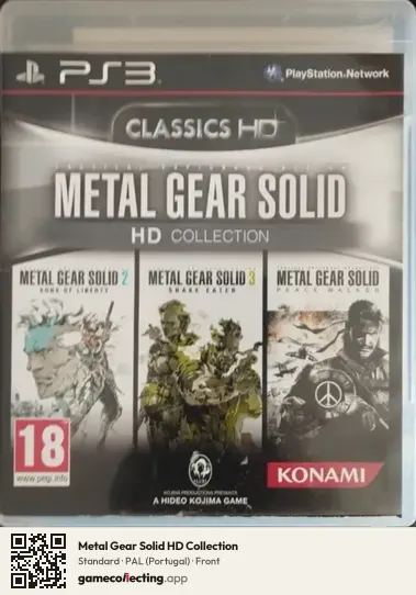 Metal Gear Solid HD Collection PlayStation 3, Portugal box front