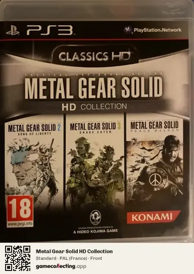 Metal Gear Solid HD Collection PlayStation 3, France box front