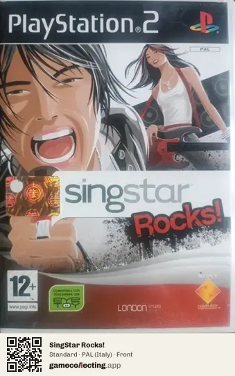 SingStar Rocks! PlayStation 2, Italy box front