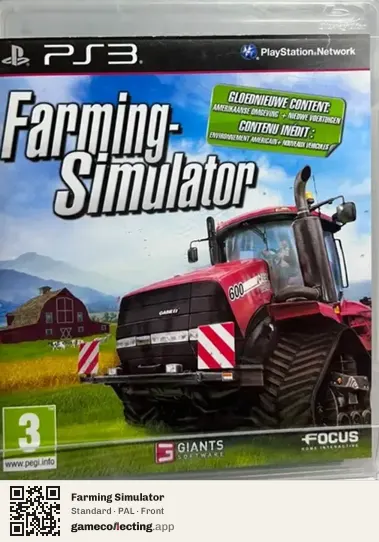 Farming Simulator PlayStation 3, PAL box front