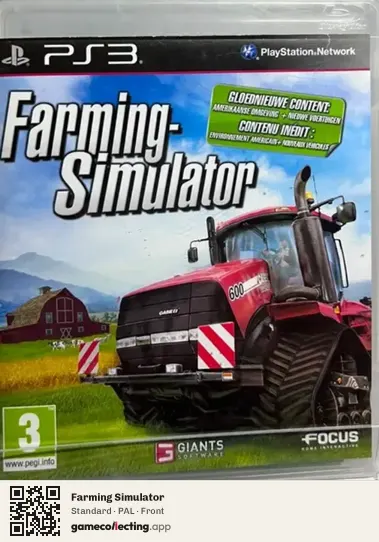 Farming Simulator PlayStation 3, PAL box front