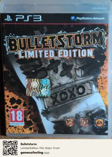 Bulletstorm PlayStation 3, Italy box front