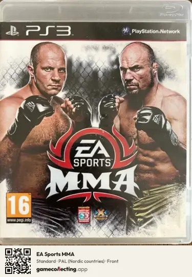 EA Sports MMA PlayStation 3, Nordic countries box front