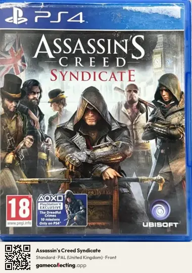 Assassin's Creed Syndicate PlayStation 4, United Kingdom box front