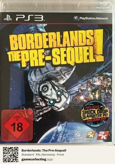 Borderlands: The Pre-Sequel! PlayStation 3, Germany box front