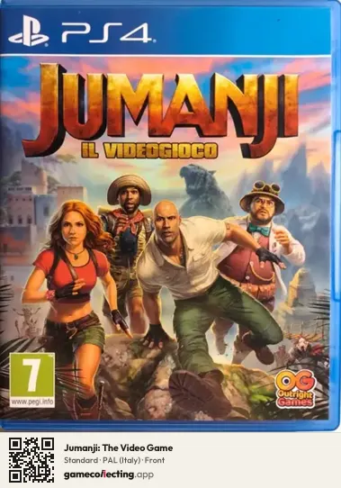 Jumanji: The Video Game PlayStation 4, Italy box front