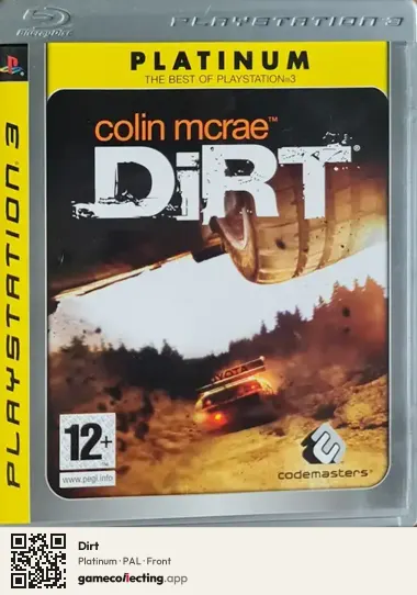 Dirt PlayStation 3, PAL box front