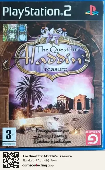 The Quest for Aladdin's Treasure PlayStation 2, Italy box front